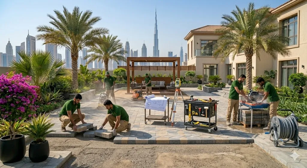 Interlock Work Picture Interlock Work - Sadam Hussain Landscape L.L.C